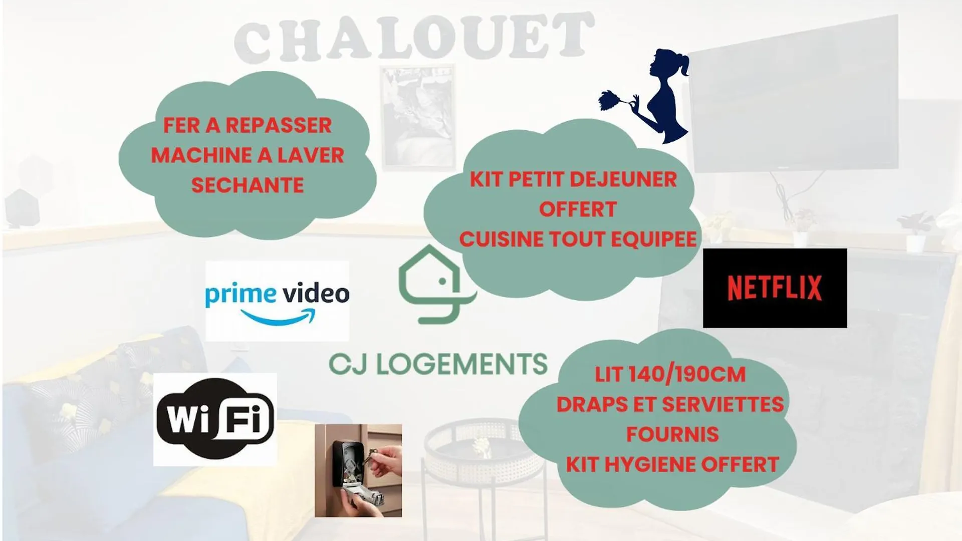 Le Chalouet T2 Petillant 리옴 아파트